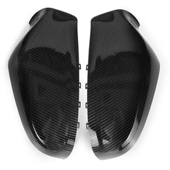 Carbon Fiber Look Door Wing Rearview Mirror Cover Rear View Caps