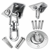3-Types 180/360 Heavy Duty Swivel Hangers Stainless Steel Swing Hooks For Yoga Hammock