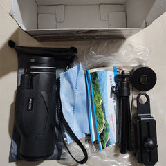 80x100 High Optical Monocular Portable Waterproof Telescope With Mobile Phone Adapter Tripod