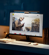 Led Desk Lamp Screen Hanging Light Reading Computer Eye Protection Lamp for 8-20mm Thickness Computer Monitor Screen