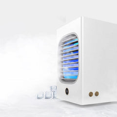 Mini Air Cooler Portable Small Fan Low Noise Wind Air Circulation Humidification Fan Desktop Air Conditioning Fan with Digital Display