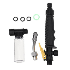 High Pressure Washer Water Sprayer Jet Nozzle Wand Cleaner with Foam Bottle