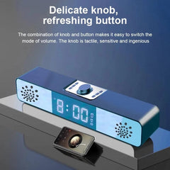 Subwoofer Alarm Clock Super Bass Speakers Hi-Fi USB Wireless Bluetooth Computer Desktop Speaker Audio