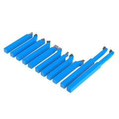 11pcs 8/10/12mm Carbide Lathe Tool Set Cutting Turning Boring CNC Bits