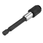 5pcs 1/4 Inch Hex 75mm Screwdriver Bit Holder Quick Release Holder Extension Bar