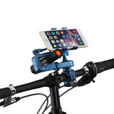 360 Rotation 2in1 Bicycle Cell Phone Holder Multifunctions Flashlight Holder Phone Clip
