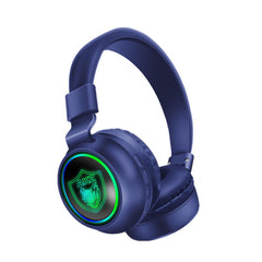 Gaming Headphone Bluetooth Headset BT5.0 Colorful Lights Long Lasting Life Headphone with Mic
