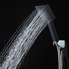 Black Vintage Matte Paint Shower Set Automatic Descaling And Pressurized Bathroom Rain