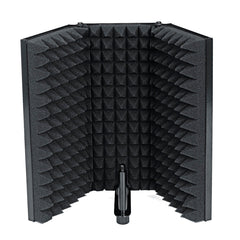Portable Foldable Metal Microphone Isolation Shield Studio Recording Reflector