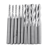 10pcs Milling Cutter 5ps 1.5mm End Mill and 5pcs Double Flutes 3.175x17mm