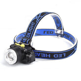 LED Headlamp Sensing Induction Flashlight 160-200m 1200mAh 3 Modes Camping Hunting Floodlight Night Light US/EU Plug