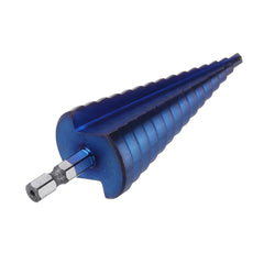 3Pcs 1/4 Inch Hex Shank Blue Nano Coated Step Drill Bit Set 4-12/4-12/4-32mm