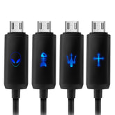 Intelligent Light 5V 2.4A USB to Micro 2A High Speed Date Line-1m for android