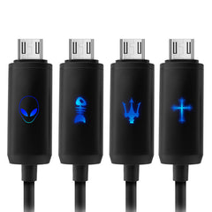 Intelligent Light 5V 2.4A USB to Micro 2A High Speed Date Line-1m for android