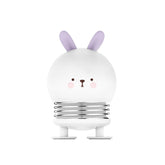 Creative LED Cartoon Spring Switch Rabbit Deer Night Light for Children Toy Pressure Relief Gift