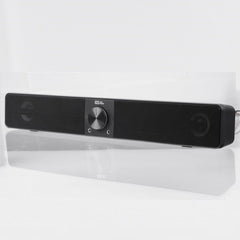 Wired Computer Speakers Soundbar with 3 Light Mode Enhanced Stereo USB Powered 10W