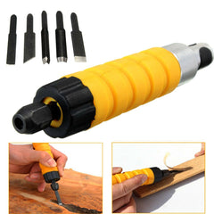 wood working Carving Chisel Carving Machine Tool with 5 Carving Blades
