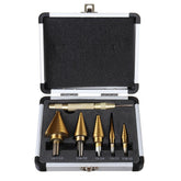 3/5/6pcs HSS Step Drill Bit Set Cone Hole Cutter