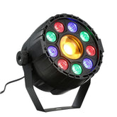 15W 10 LED Strobe Par Lamp RGB Yellow DMX Sound Remote Control Stage Light for DJ Party AC90-240V