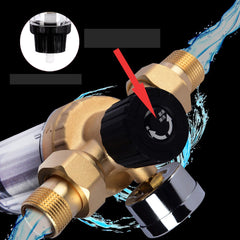 3000L/H Front Purifier Brass Tap Backwash Remove Rust Sediment Water Pre-filter
