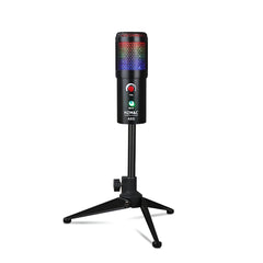 USB Sound Recording Vocal Microphone Set 192KHZ/24Bit RGB Gaming Mic with Tripod Stand For Mobile Phone PC Game Chat Live
