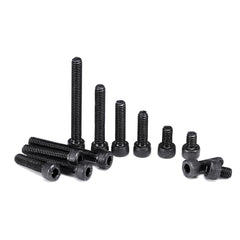 195Pcs M4 12.9 Grade Carbon Steel Hex Socket Cap Head Screw Bolts Assortment Set