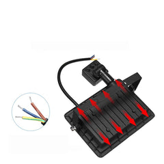 LED FloodLight PIR Motion Sensor Reflector LED Flood Light Waterproof IP66 Spotlight Wall Outdoor Lighting