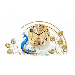 Without Battery Peacock Clock Wall Clock Wall Watch Living Room Home Creative Fashion Mute Modern Decoration Personality Clock