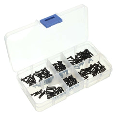 M2 Carbon Steel Allen Bolt 4-16mm Hex Socket Cap Screw Metric Assortment Kit 180pcs