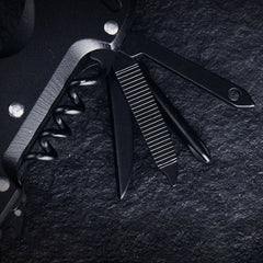 15-in-1 Multifunction Folding Knife EDC Survival Tools Saw Scissors Opener Carabiner Screwdriver Outdoor Camping Climbing Travel