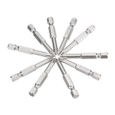 10pcs PH1 1/4 Inch Hex Shank 50mm Magnetic Phillips Screwdriver Bits Set