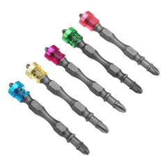 5pcs Double Head 65mm S2 Alloy PH2 Phillips Magnetic Screwdriver Bits 1/4 Inch Hex Shank