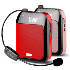 2.4G 60M Wireless Microphone 15W Amplifier Speaker with Bluetooth FM Recording Function for Teacher Tourist Guide