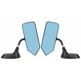2Pcs Universal F1 Style Car Side Mirror Wing Mirrors Carbon Fiber Look