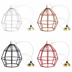 Vintage Industrial Style Metal Cage Wire Frame Ceiling Pendant Light Lamp Shades 110-240V