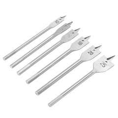 6pcs 10-25mm Flat Spade Drill Bit Hex Shank Woodworking Hole Cutter