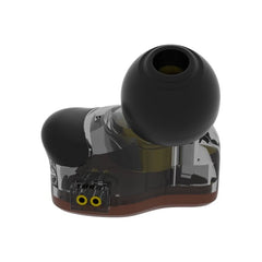 Coffee Bean in Ear Monitor Wired Earphone 1DD 10MM Dual Magnetic Hi-Fi Bass Sound Headset with Detachable Cable
