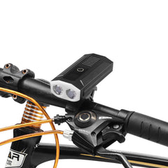 2* L2 1500LM Smart Power Indicator 5200mAh Rechargable Wide Angle IP65 Waterproof Bike Light Power Bank