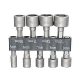 9pcs 1/4 Inch Hex Shank Power Nut Driver Drill Bit Set 5-13mm Socket Wrench