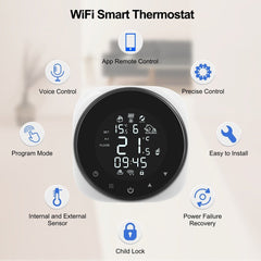 LCD Panel WIFI Thermostat Electric Floor Heating Tuya APP Smart Remote Controller