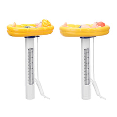 Cartoon Shatter Resistant Floating Pool Thermometer With String For Swimming Pools Spas Hot Tubs Water Temperature Tester Tool