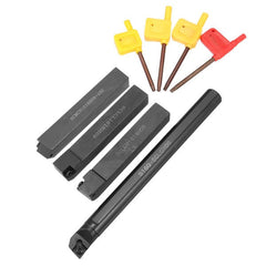 4pcs 16mm Lathe Turning Tool Holder Set Index Boring Bar For CCMT09T3 Insert