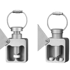 Aluminum Alloy Waterproof Sealed Bin Pill Separator Pill Cutter Doubles As A Pill Box Easy To Carry EDC