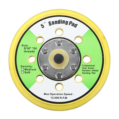 50pcs 125mm 60-240 Grit Sanding Sheet Pad Sandpaper with Attached Air Mill Disc