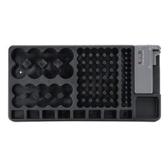 Battery Organizer Case Battery Storage Organizer Holder with Tester Battery Capacity Tester Caddy Rack Case Box