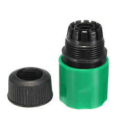 1/2 Inch Plastic Water Hose Pipe Quick Connector Garden Tap Washer Spayer Coupler Green