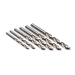 5/6/7/8/9/10mm Fully Ground High Spees Steel Brad Point Wood Drill Bit Kit Set Tool Woodworking Drilling