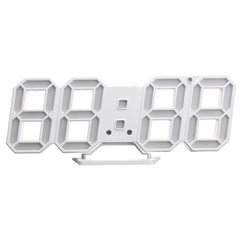 Large Modern Digital Led Skeleton Wall Clock Timer 24/12 Hour Display 3D Gife