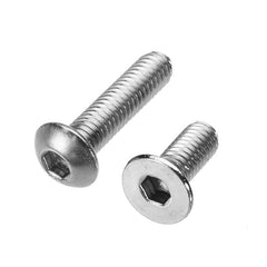 M3SH8 M3 Stainless Steel Hex Socket Button & Flat Head Screw Bolt Assortment Kit 720Pcs