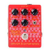 Press Pass Red Electric Guitar Effects Pedals with True Bypass Driver and DI Box Classic Tube Amp for Bass Guitars